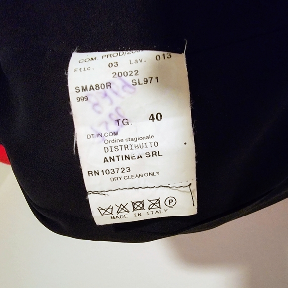 VINTAGE ARMANI COLLEZIONI BEADED BLACK DRESS SIZE 4 Made in Italy 🇮🇹 ♥️ - Picture 11 of 11